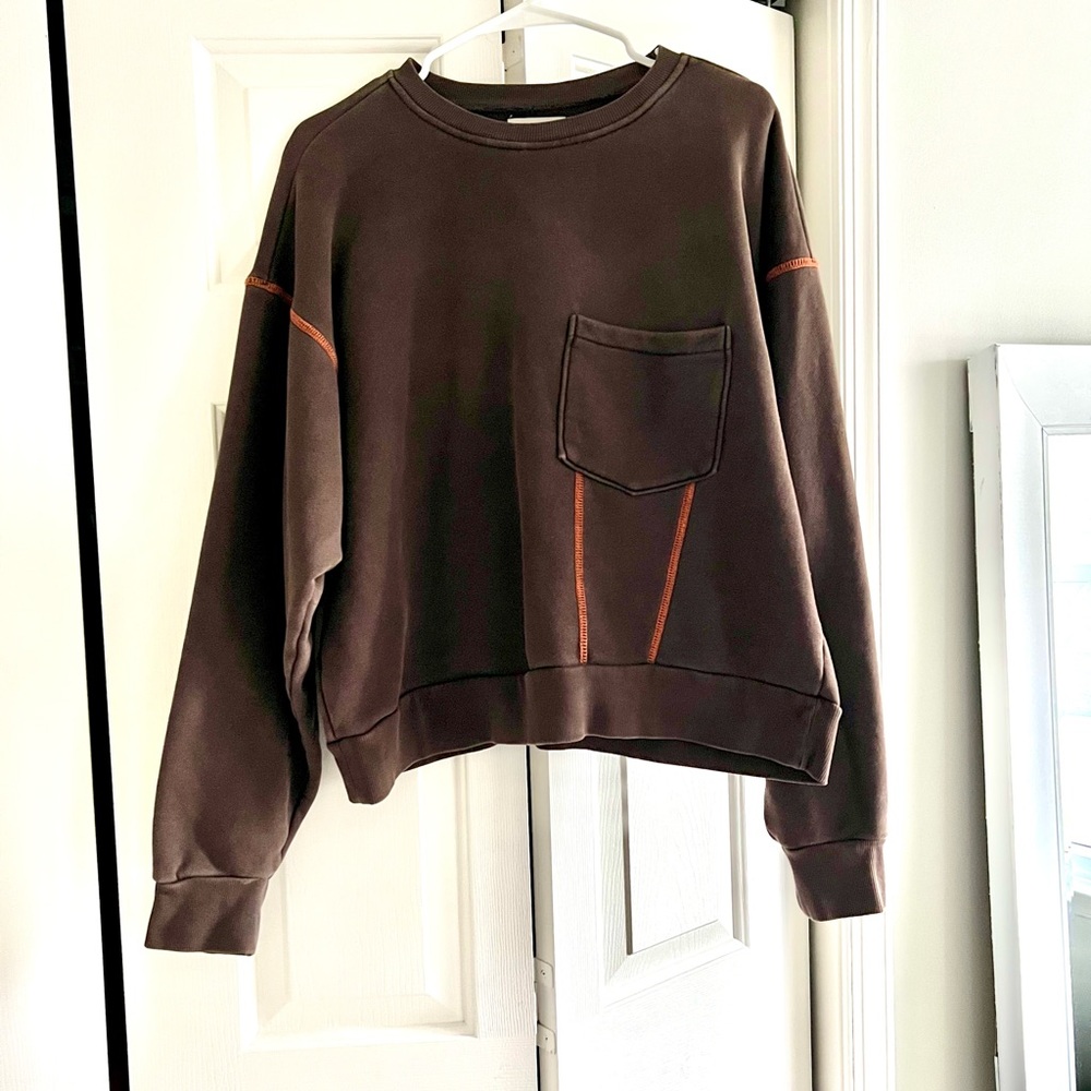 Elwood Contrast Stitch Crewneck Sweatshirt